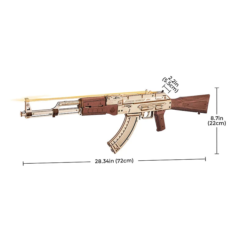 Robotime ROKR AK-47 アサルトライフル おもちゃの銃 3D 木製パズル LQ901