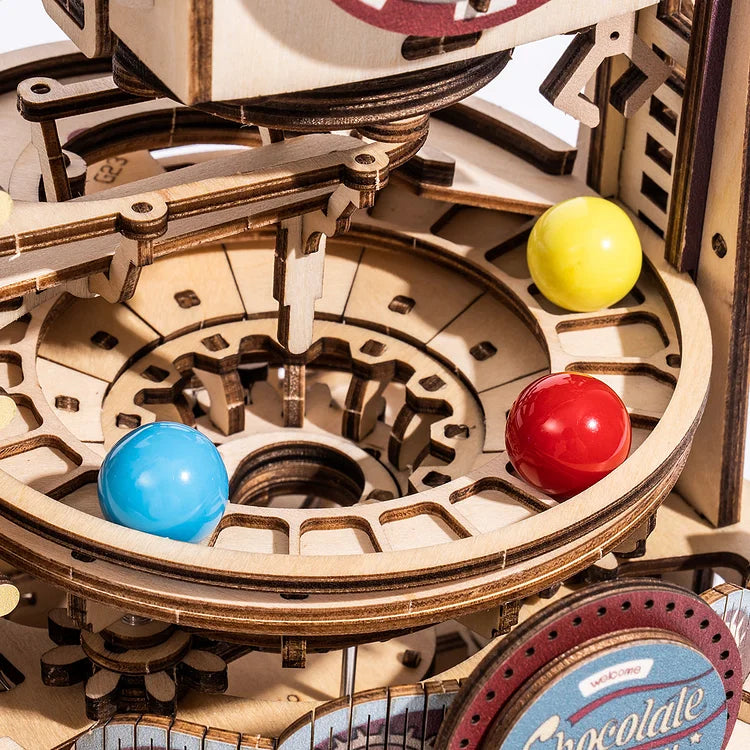 Robotime ROKR チョコレートファクトリー マーブルラン 3D 木製パズル LGA02