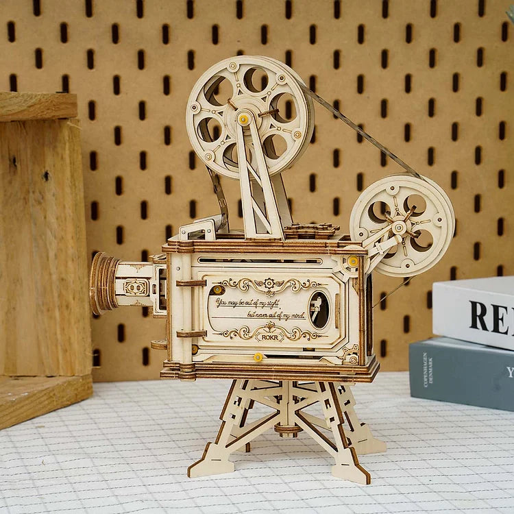 Robotime ROKR Vitascope 영화 프로젝터 3D 나무 퍼즐 LK601