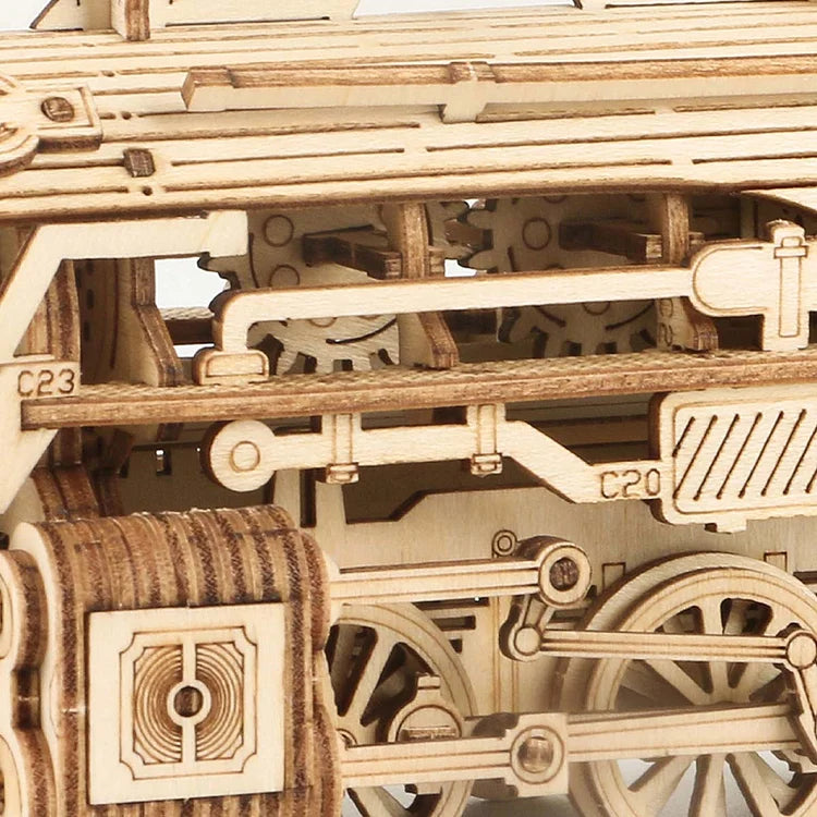 Robotime ROKR Prime Steam Express Train 3D 나무 퍼즐 MC501