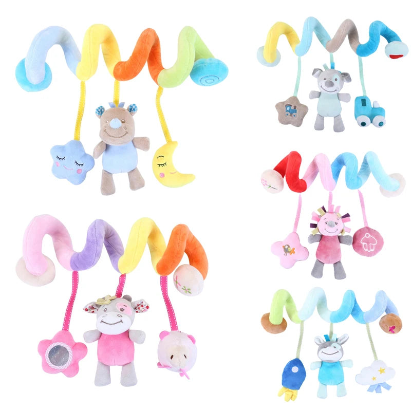 Stroller Spiral Rattle Baby Toy For Newborns