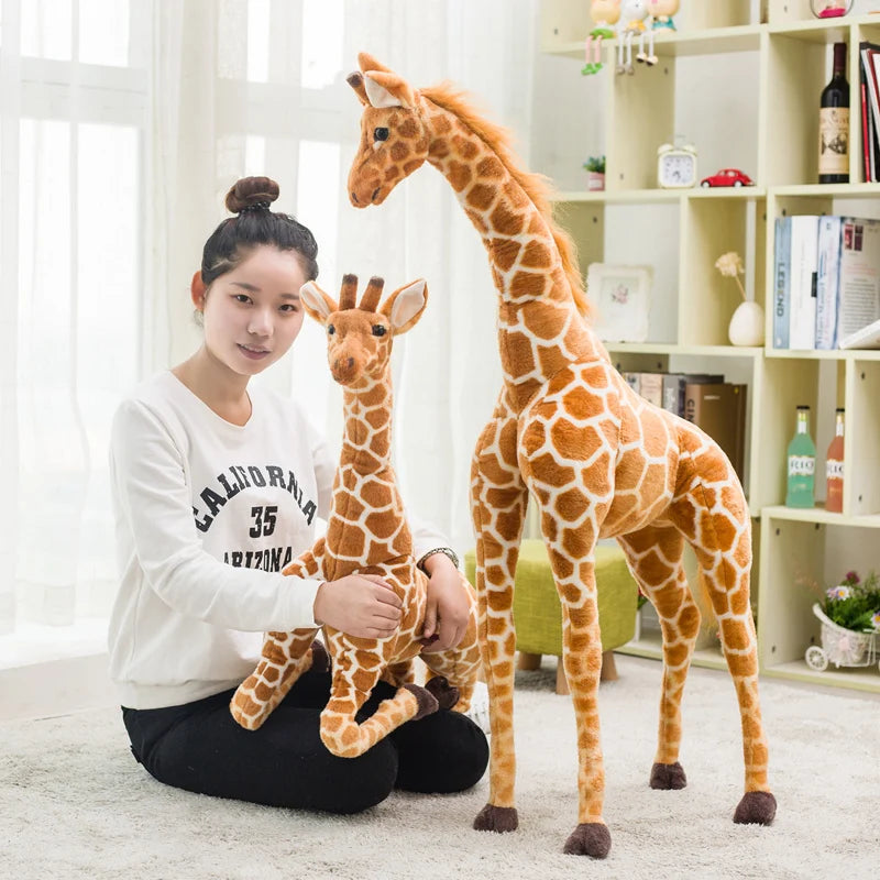 자이언트 리얼 라이프 기린 플러시 천 50-120cm