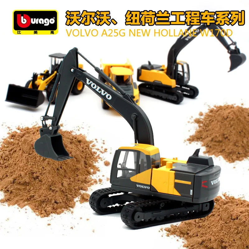 Bburago 1:50 VOLVO 掘削機 エンジニアリング車両モデル 合金