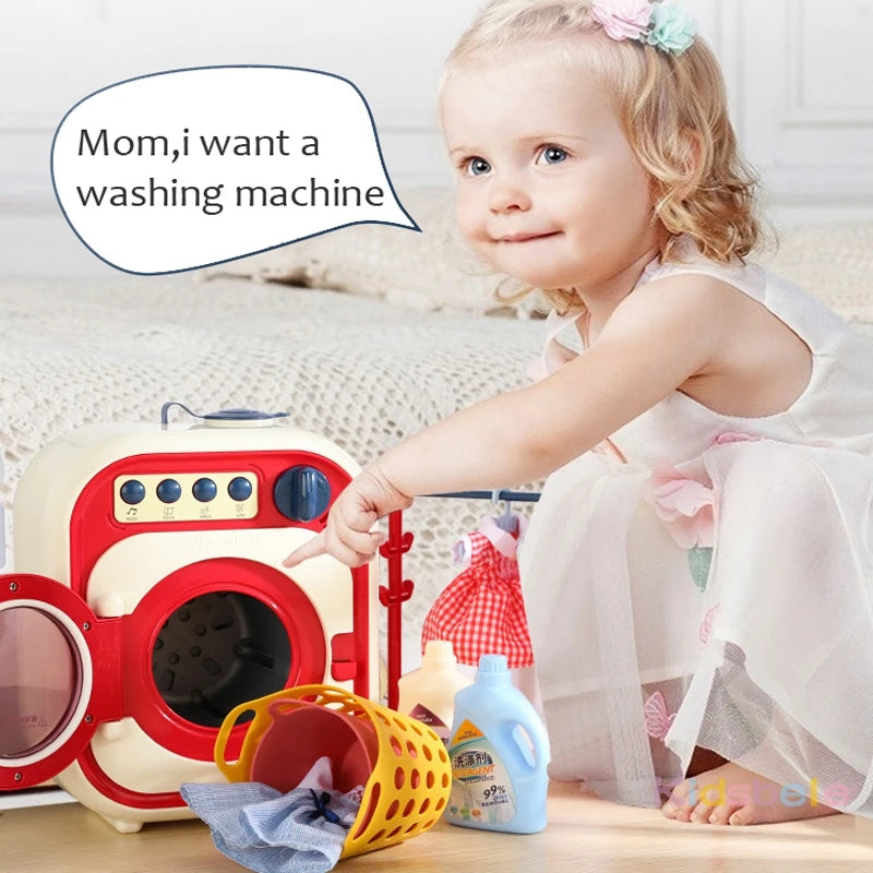 Kids Washing Machine Toy Pretend Play