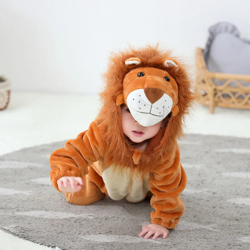 동물의 왕 사자 의상 점프수트 Onesies