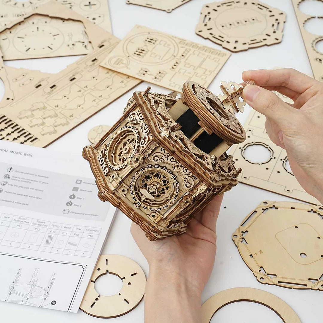 Robotime ROKR シークレットガーデン DIY 機械式オルゴール AMK52