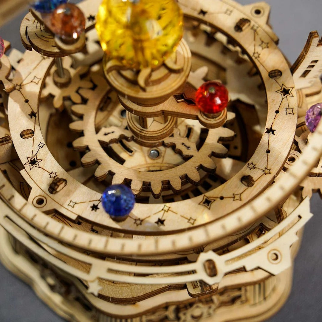 Robotime ROKR Starry Night Orrery Mechanical Music Box AMK51