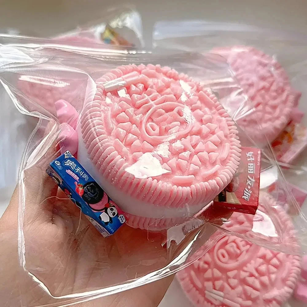 Silicone Big Sandwich Biscuits Stress Relief Squishy