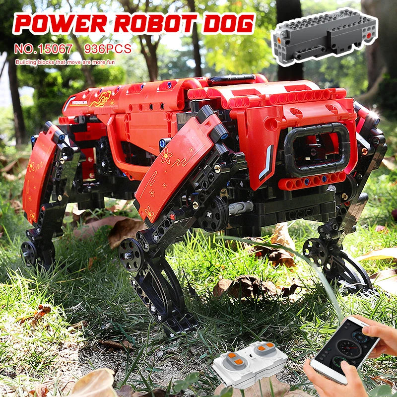 MOULD KING 15066 RC モーター付き ボストンダイナミクス ビッグドッグ モデル AlphaDog