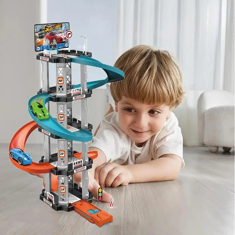 Spiral Parking Garage Toy Parking Garage Track Toys