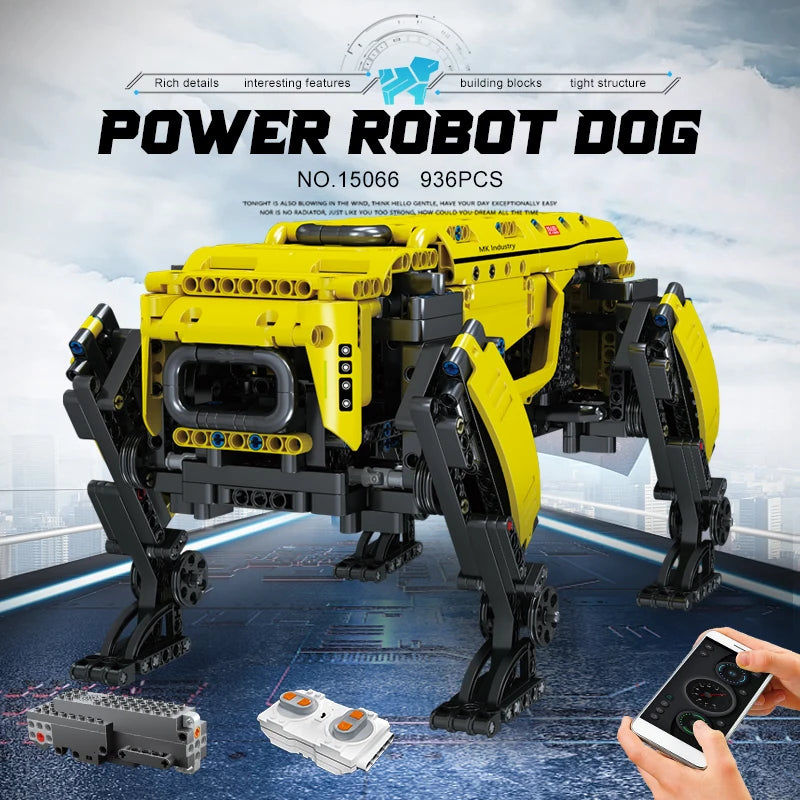 MOULD KING 15066 RC モーター付き ボストンダイナミクス ビッグドッグ モデル AlphaDog