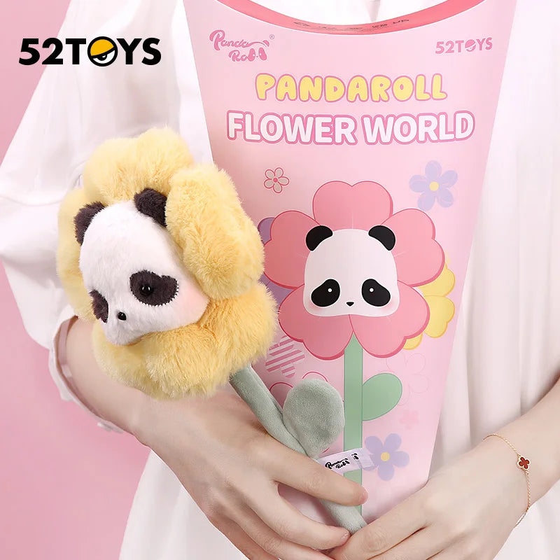 52TOYS 블라인드 박스 팬더 롤 플라워 월드, 플러시 피규어