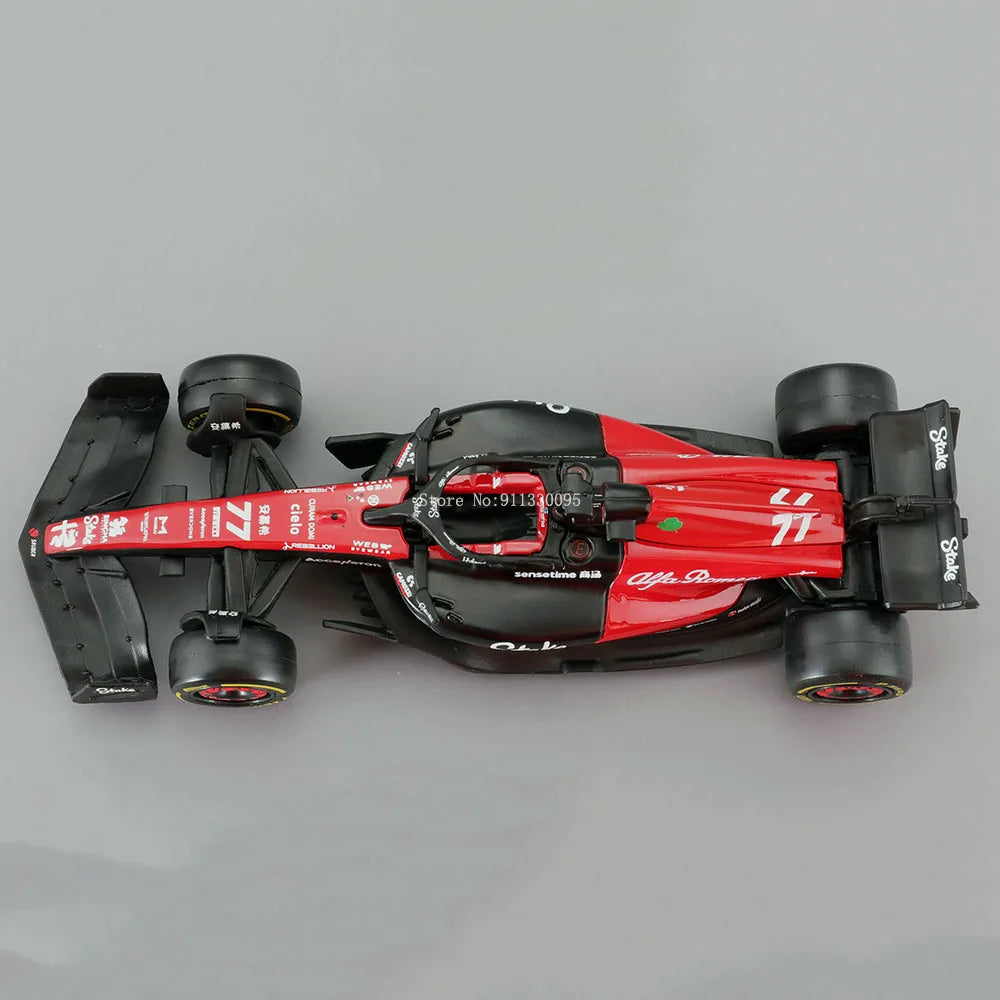 Bburago 1:43 アルファロメオ F1 チーム ステーク 2023 C43 #24 周冠宇 #77 バルテリ ボッタス 合金車 ダイキャスト