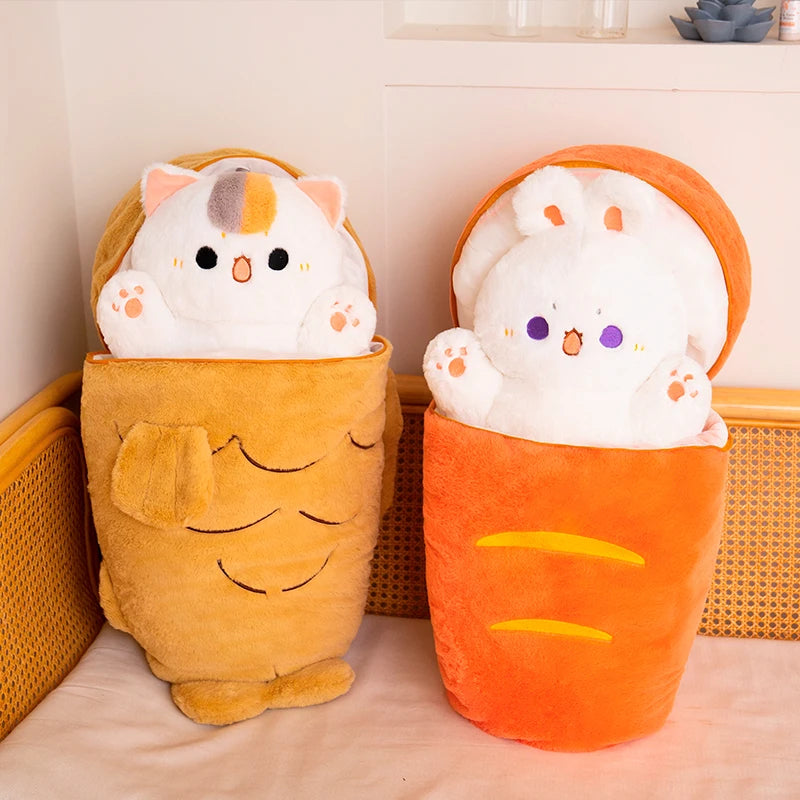 40/60/80cm Kawaii Japan Taiyaki 고양이 플러시 장난감
