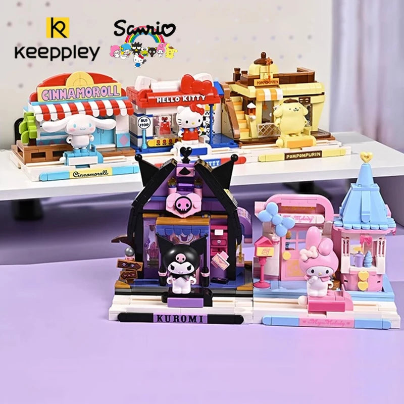 Keeppley Sanrio 빌딩 블록 거리 장면 시리즈