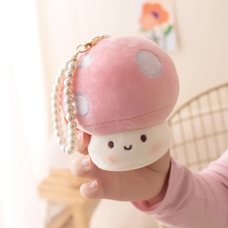 かわいいキノコペンダント 10cm 小さいサイズ キー バックパック デコレーション ペンダント 子供用 おもちゃ
