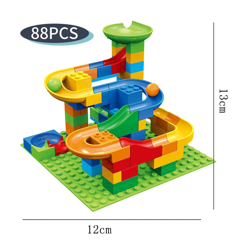 88PCS 小型マーブルレースブロック