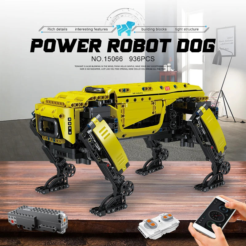 MOULD KING 15066 RC モーター付き ボストンダイナミクス ビッグドッグ モデル AlphaDog