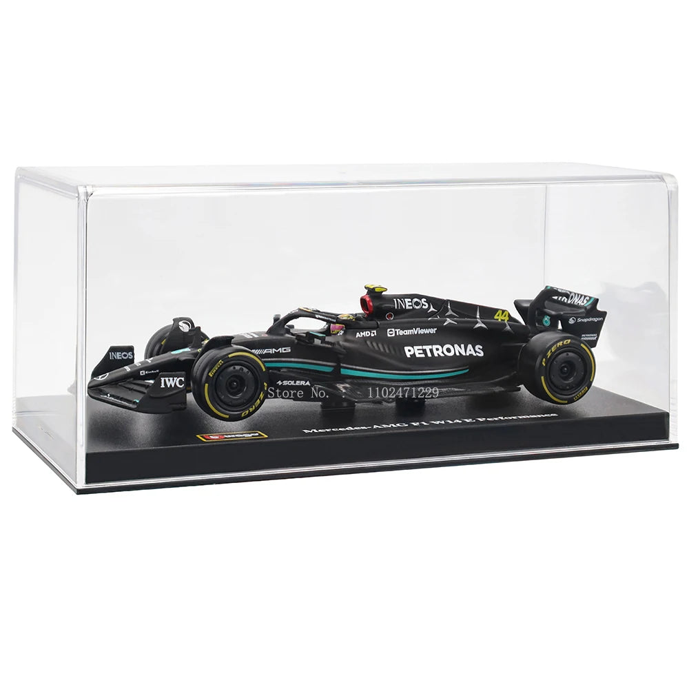 Bburago 1:43 W14 2023 44# ハミルトン メルセデス AMG ペトロナス F1 チーム #63 ラッセル 合金車 ダイキャストカー