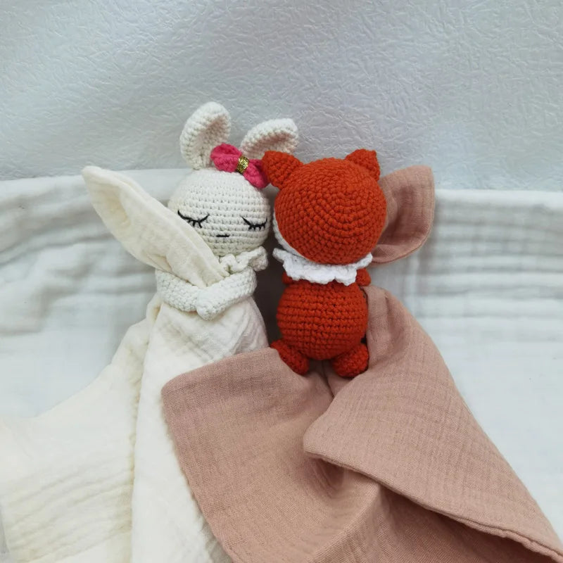 아기 노리개 수건 턱받이 부드러운 토끼 곰 코끼리
