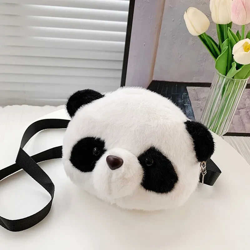 かわいいぬいぐるみクロスボディバッグパンダ