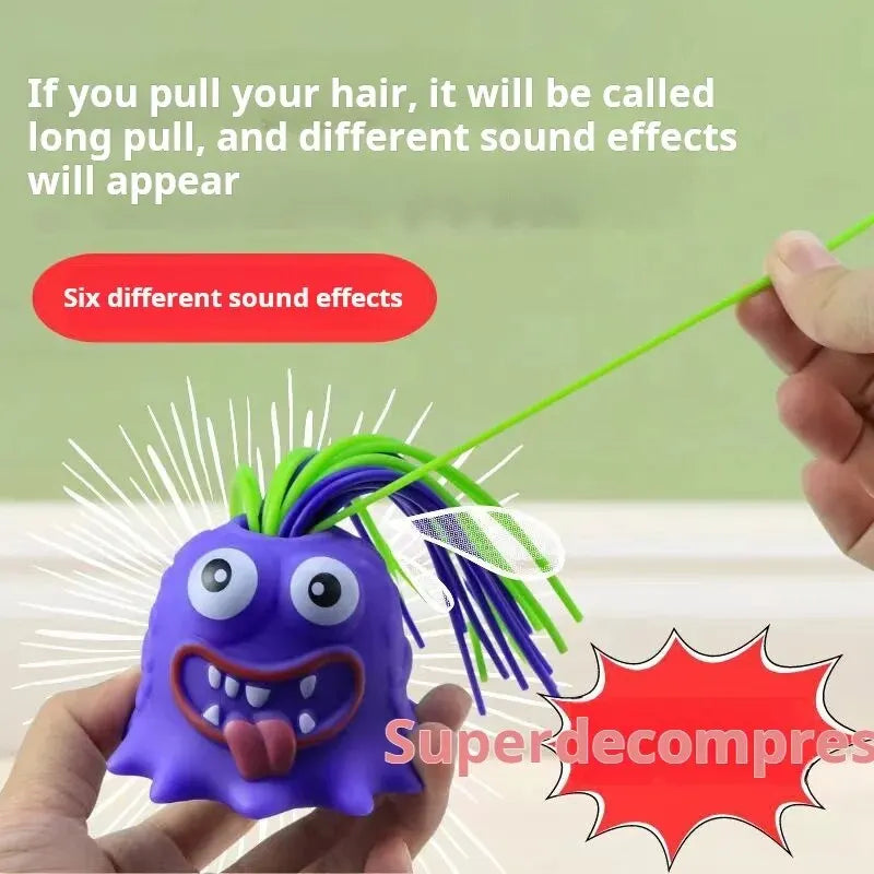 Monster Relieve Stress Scream Hair Pulling Toy