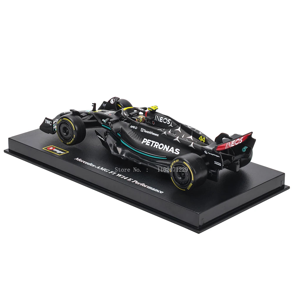 Bburago 1:43 W14 2023 44# ハミルトン メルセデス AMG ペトロナス F1 チーム #63 ラッセル 合金車 ダイキャストカー