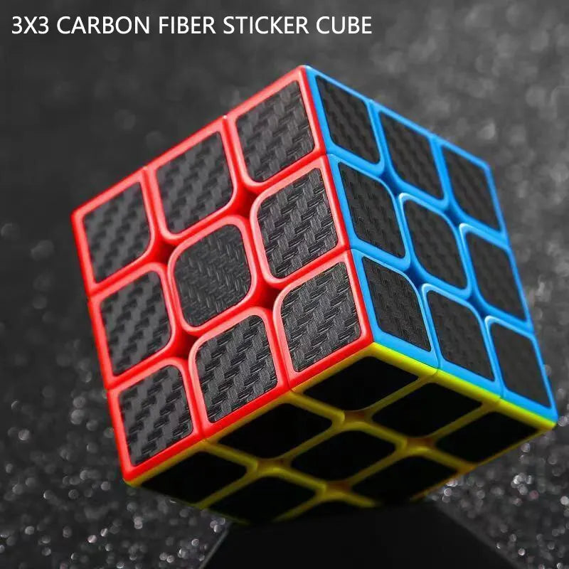 カーボンファイバーステッカー 3x3x3 マジックキューブ