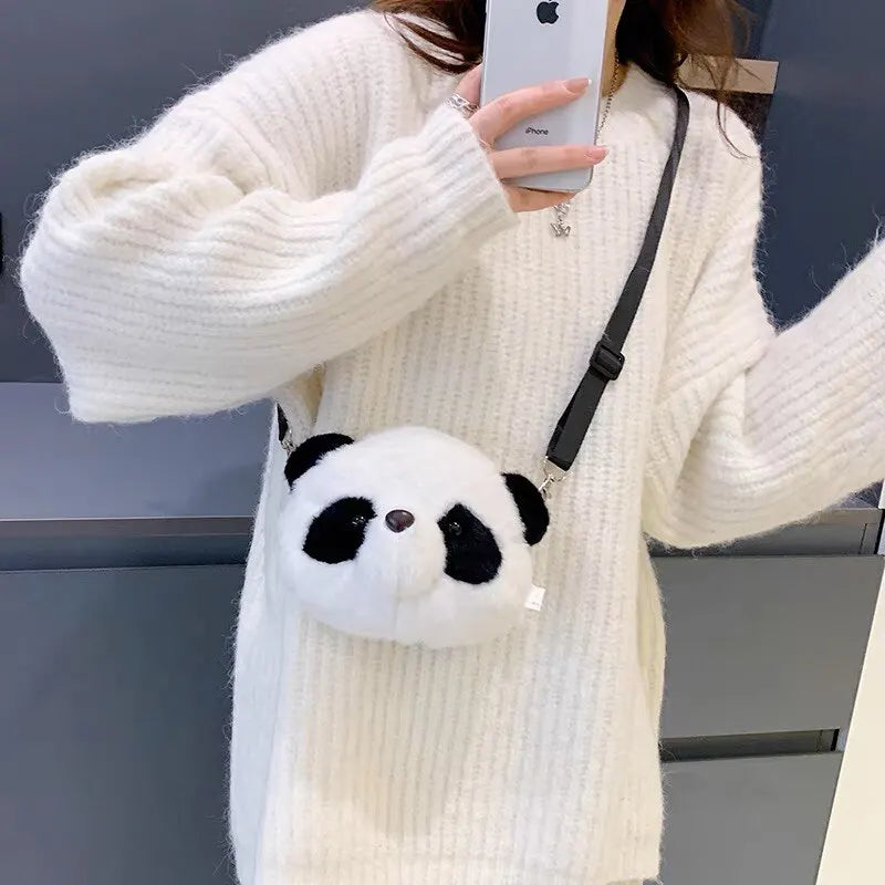かわいいぬいぐるみクロスボディバッグパンダ