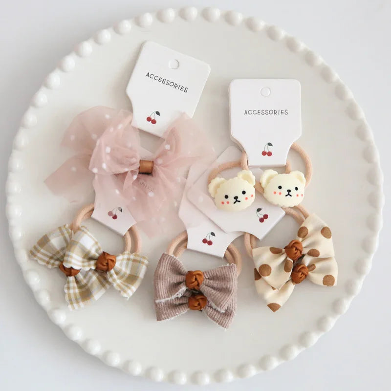 10Pcs Baby Girl Hair Accessories Bow Sweet Kids Hairbands