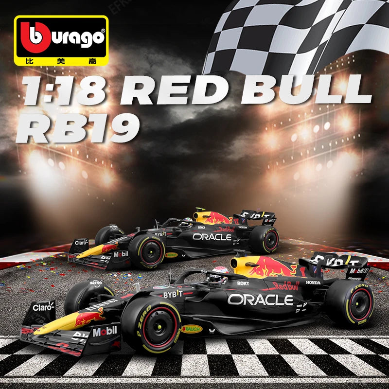 Bburago 1:18 2023 レッドブル RB19 F1 レーシングモデル チャンピオン ワールド マックス フェルスタッペン ダイキャスト 合金