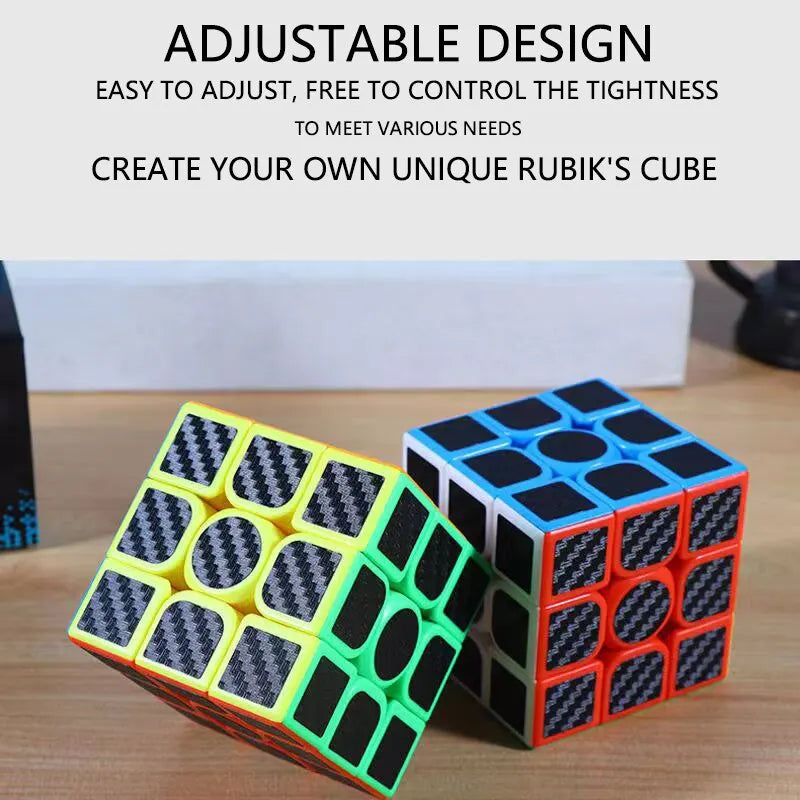 カーボンファイバーステッカー 3x3x3 マジックキューブ