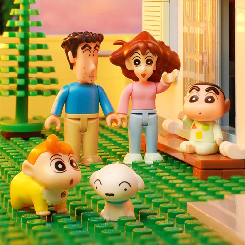 Keeppley 크레용 신짱 빌딩 블록 노하라 신노스케의 집