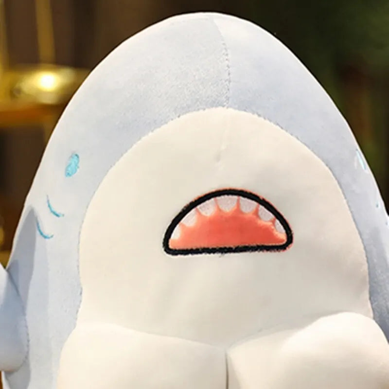 40CM 귀여운 근육 상어 봉제 인형
