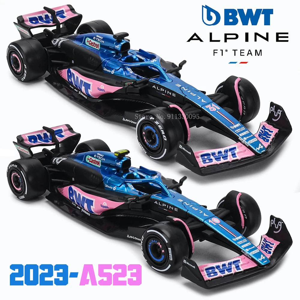 Bburago 1:43 アルピーヌ F1 チーム A523 2023 #10 ピエール ガスリー #31 エステバン オコン 合金車 ダイキャスト