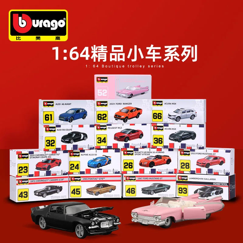 Bburago プレミアム TP、ピンク 1959 キャデラック スケールカー モデル レプリカ コレクション