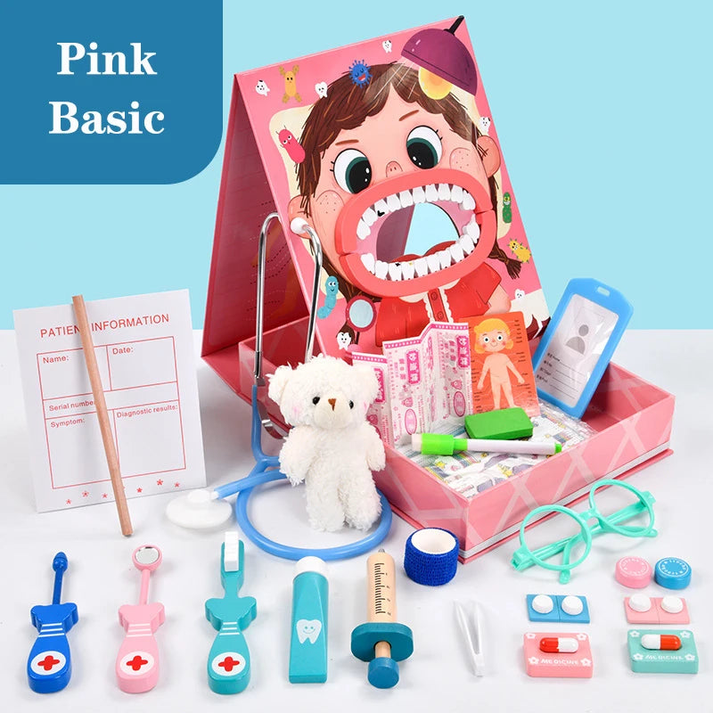 Pretend Play Wooden Doctor Educational Toys