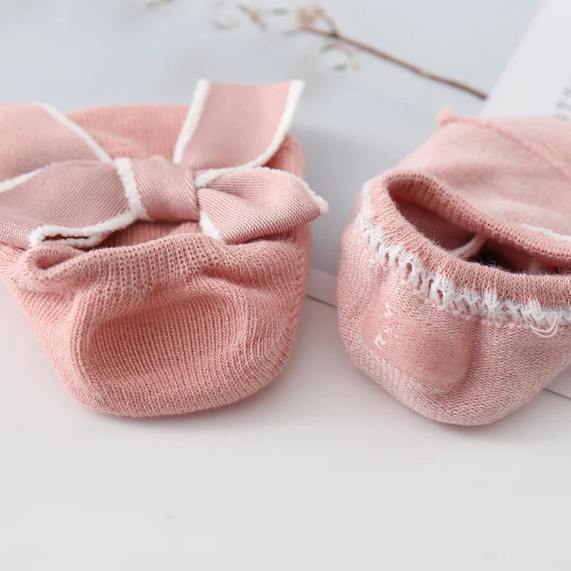귀여운 Bowknot 아기 양말 부드러운 면 신생아
