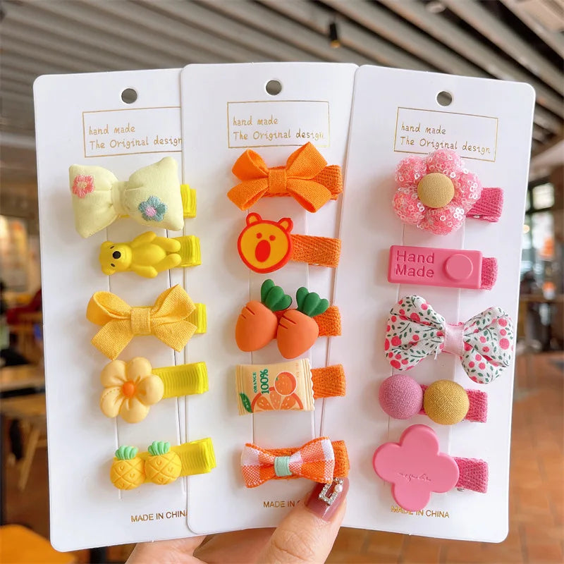 ベビーヘアピン キッズ 女の子 ヘアアクセサリー 5個