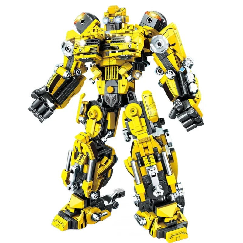 New transforming robot two-in-one building block