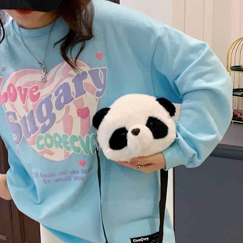 かわいいぬいぐるみクロスボディバッグパンダ