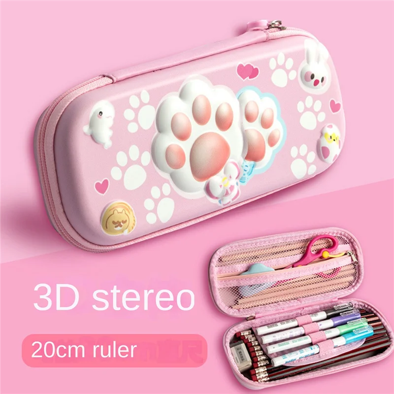 3D キティ ペンケース かわいい文房具ボックス EVA