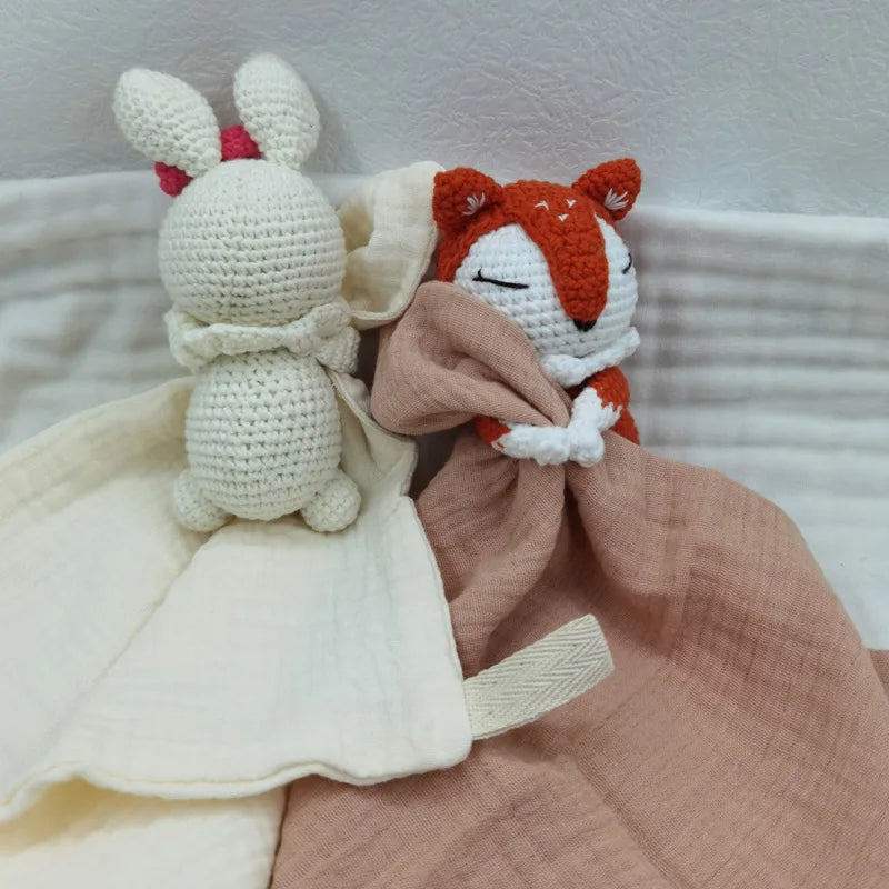 아기 노리개 수건 턱받이 부드러운 토끼 곰 코끼리