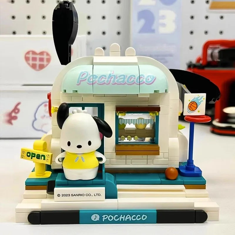 Keeppley Sanrio 빌딩 블록 거리 장면 시리즈