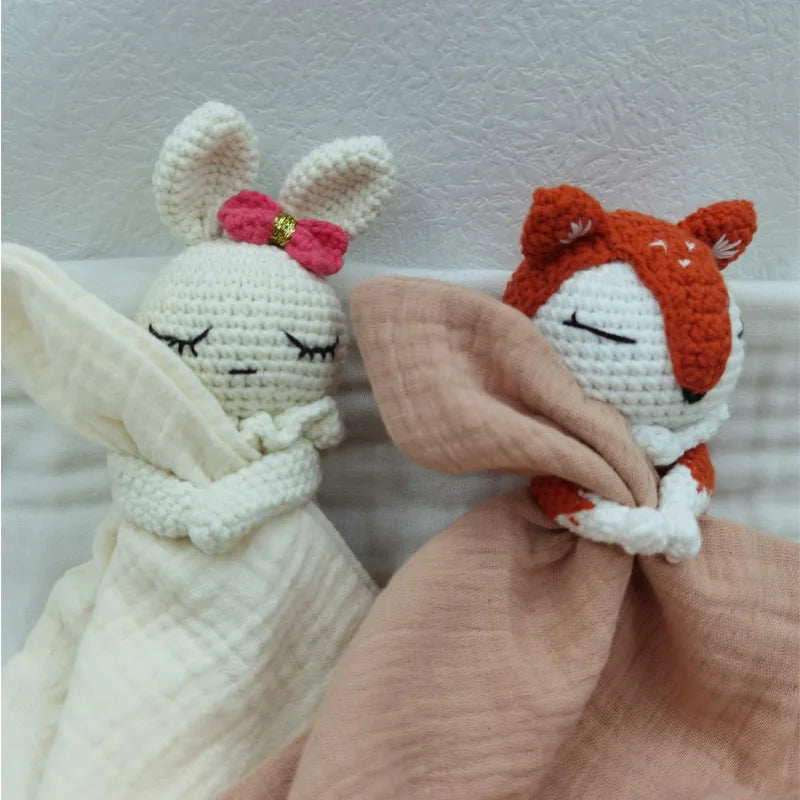 아기 노리개 수건 턱받이 부드러운 토끼 곰 코끼리