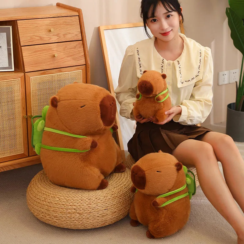 푹신한 카피바라 봉제 거북이 가방