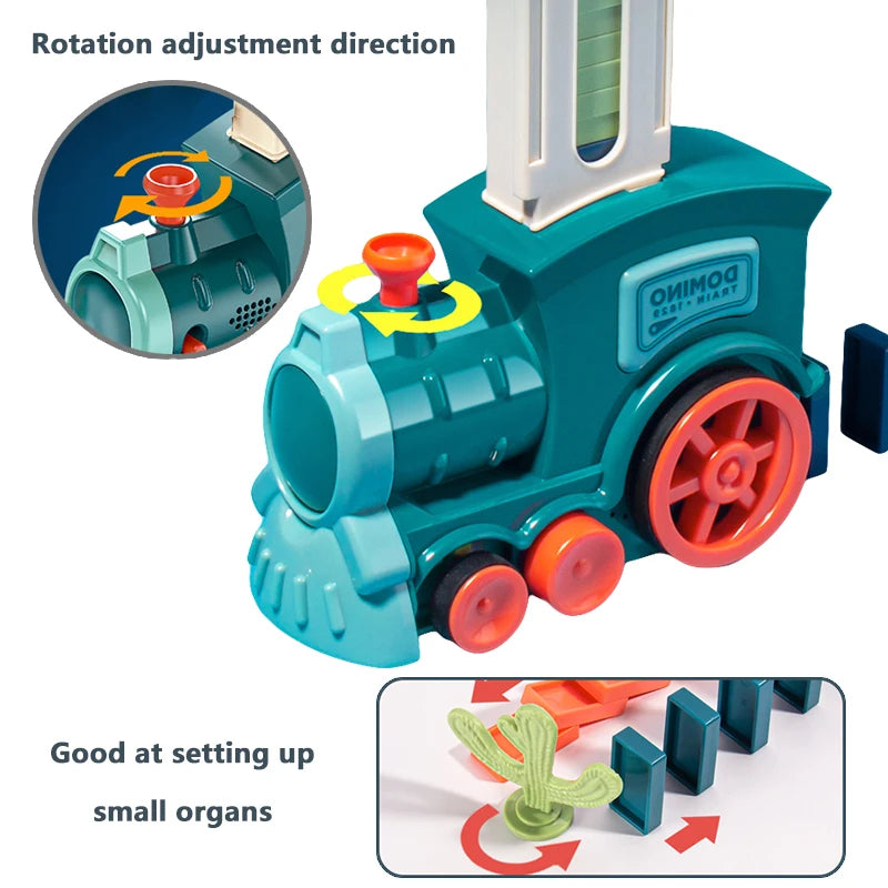 Kids Automatic Laying Domino Train