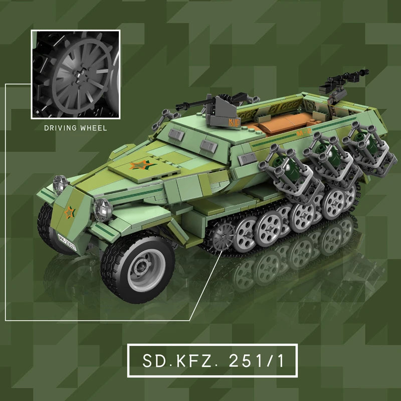 Mould King 20027 Military Tank Building Block