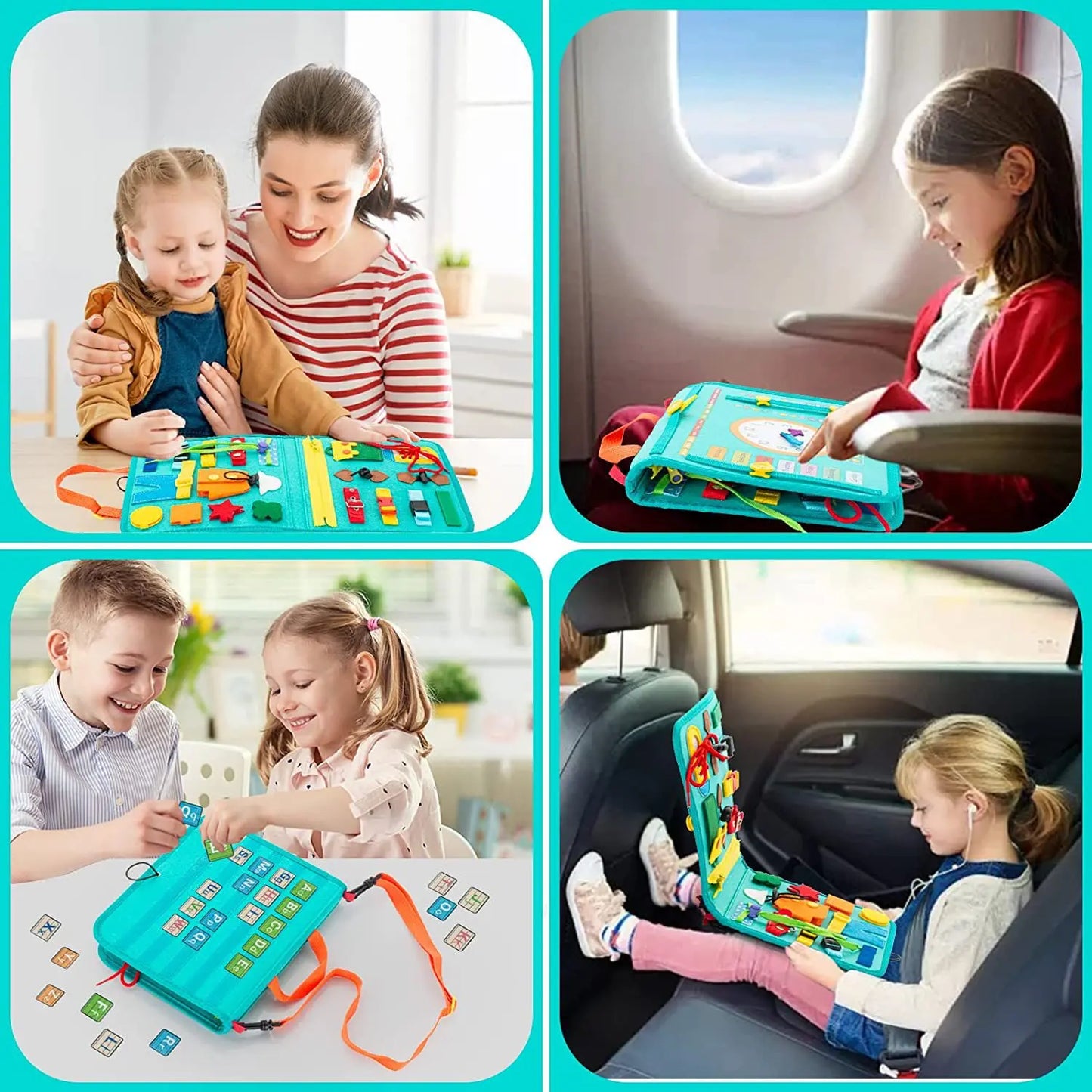 Toddlers Montessori Toys Busy Board Sensory Board