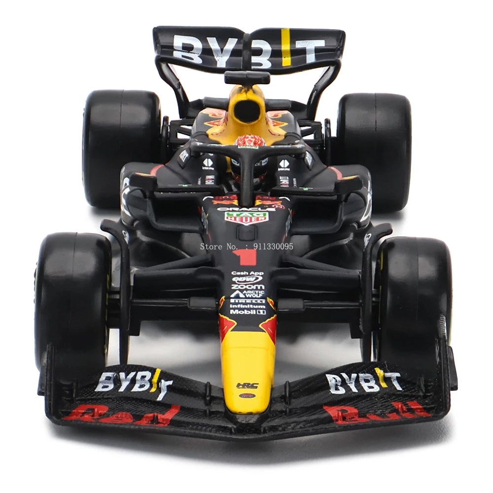 Bbugo 1:43 F1 2023 챔피언 1# 베르스타펜 레드 불 레이싱 RB19 #11 페레즈 합금 자동차 다이캐스트